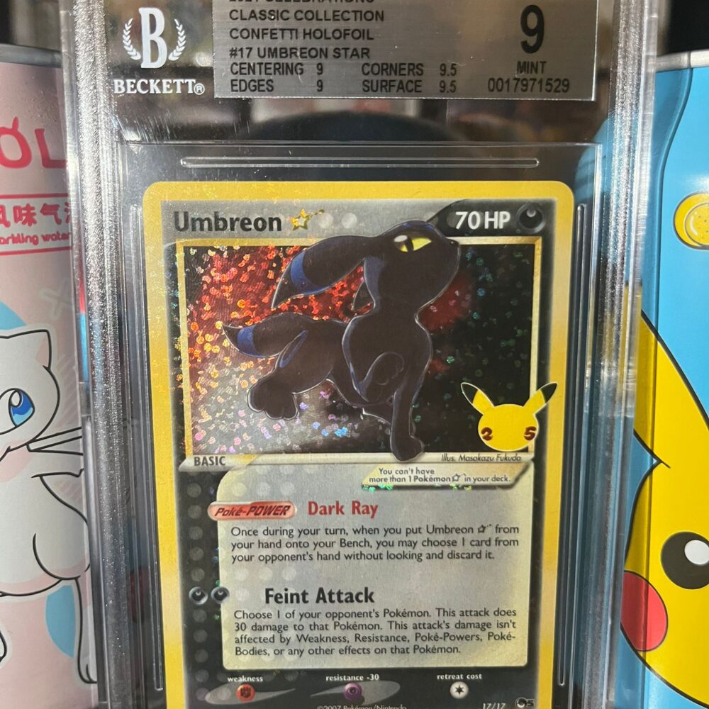 2021 Celebrations Umbreon Gold Star #17 - BGS 9